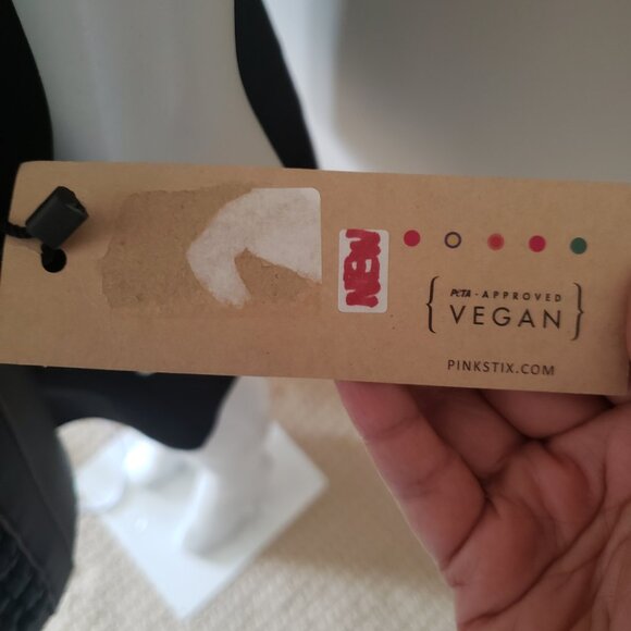 Pinkstix NWT Black Woven Bucket Bag – Vegan Shoulder Purse - Picture 7 of 16